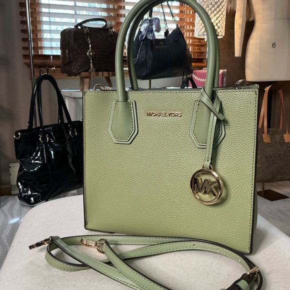 Michael Kors Handbags - Michael Kors Green Saffiano Leather Satchel